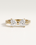 1.5 Carat Lab Grown Diamond Engagement Ring – Heart Cut Toi Et Moi