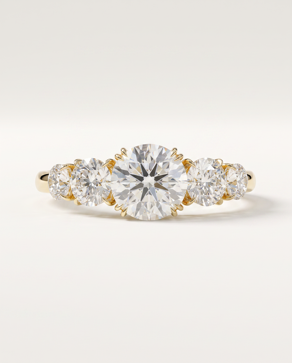 4 Carat Five-Stone Lab Grown Diamond Ring | Avia