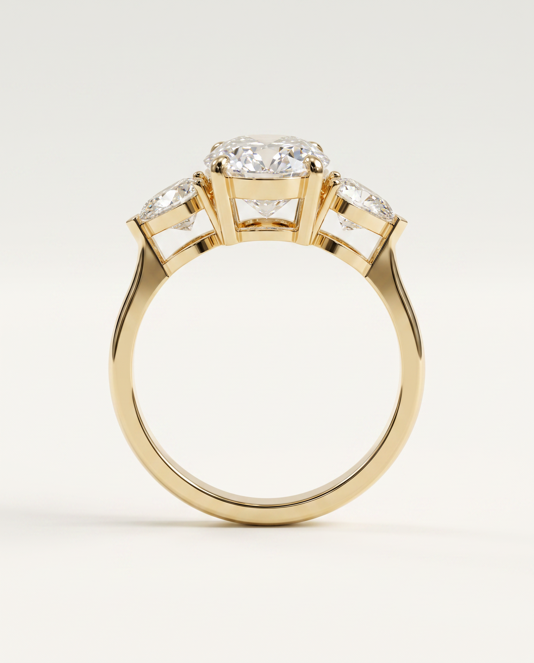 3 to 5 Carat Lab Grown Diamond Engagement Ring – Oval Cut Three Stone | Juliet