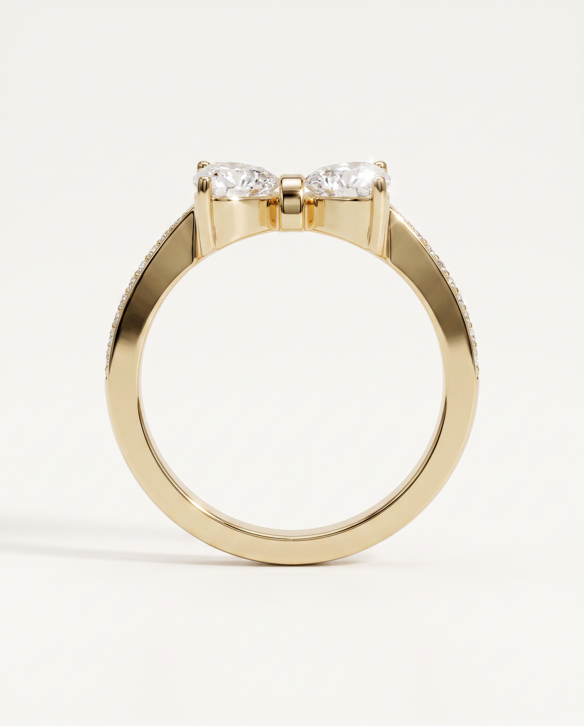 1.5 Carat Lab Grown Diamond Engagement Ring – Heart Cut Toi Et Moi
