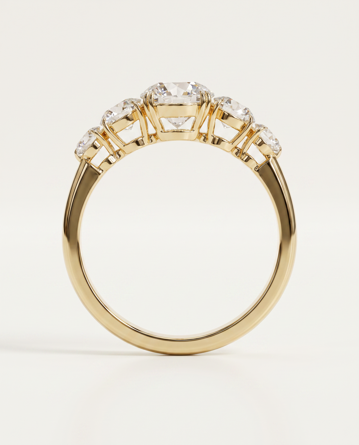 4 Carat Five-Stone Lab Grown Diamond Ring | Avia