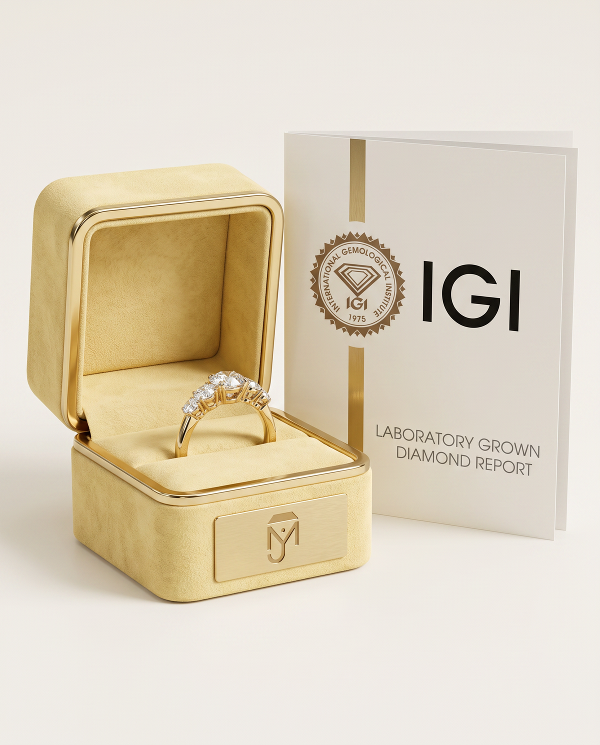 4 Carat Five-Stone Lab Grown Diamond Ring | Avia