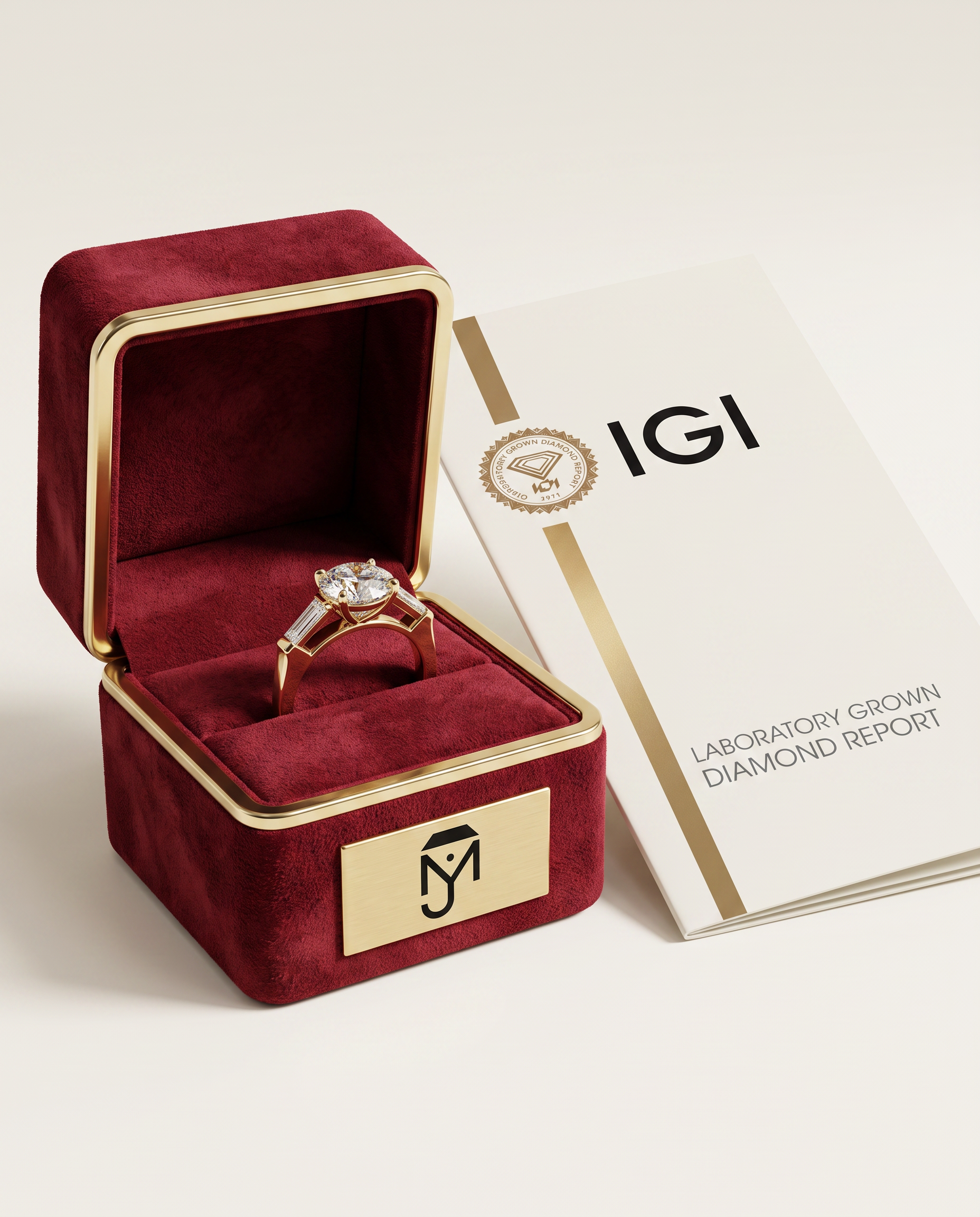 2 to 5 Carat Lab Grown Diamond Engagement Ring – Round Cut Three Stone | Cordelia
