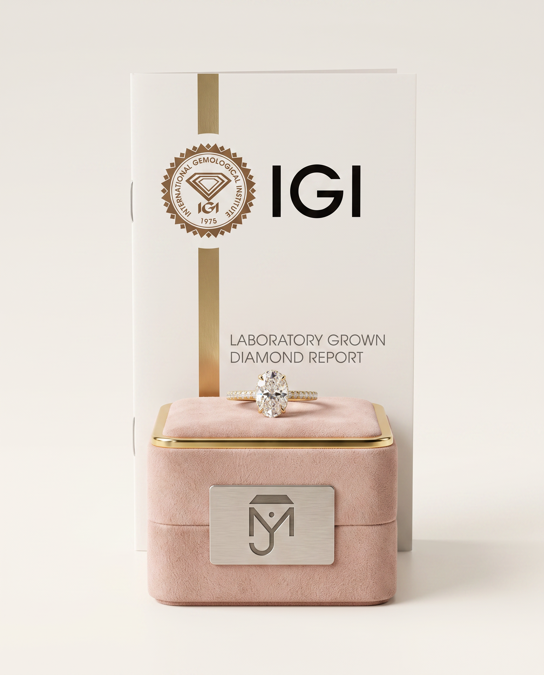 1 to 6 Carat Lab Grown Diamond Engagement Ring – Oval Cut Hidden Halo | Isla