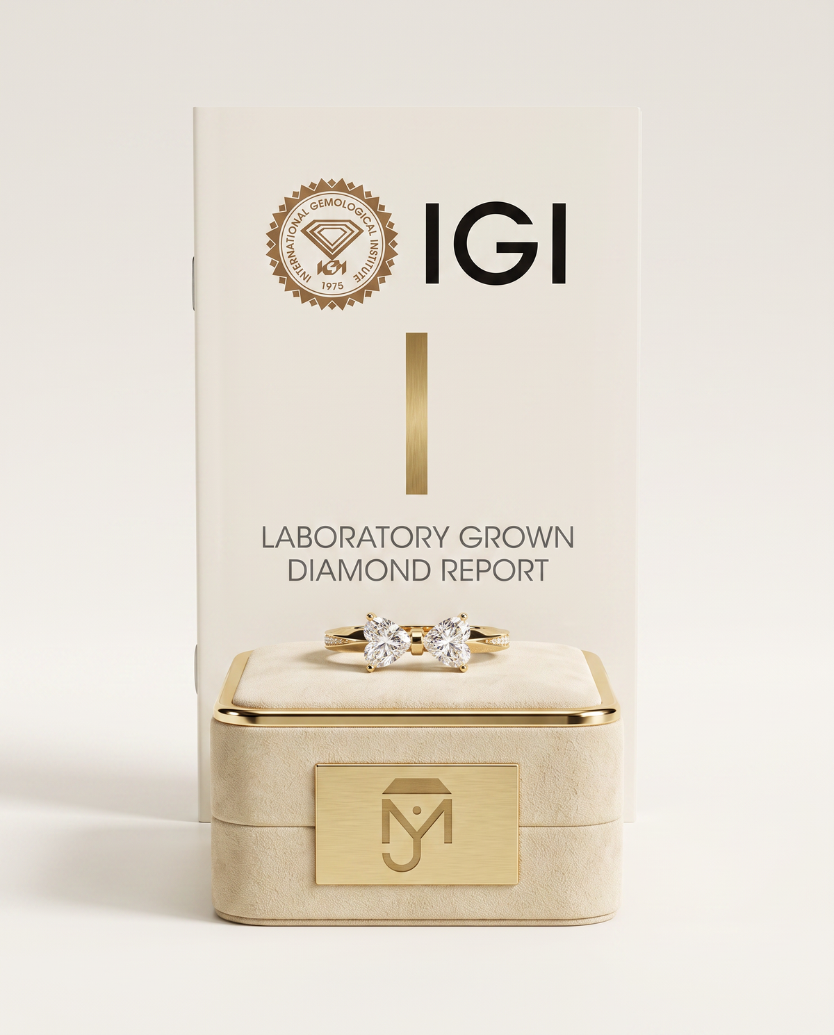 1.5 Carat Lab Grown Diamond Engagement Ring – Heart Cut Toi Et Moi