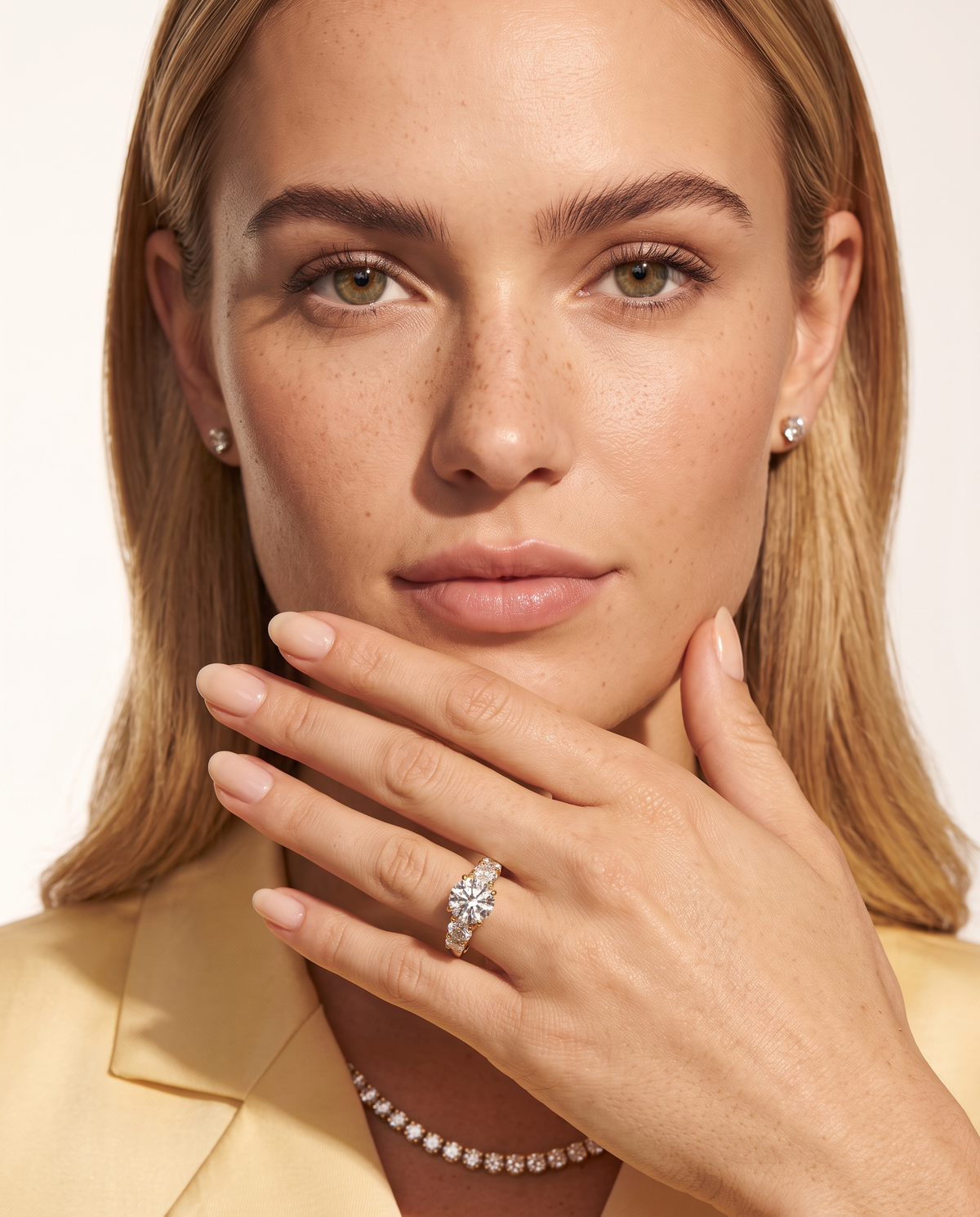 4 Carat Five-Stone Lab Grown Diamond Ring | Avia
