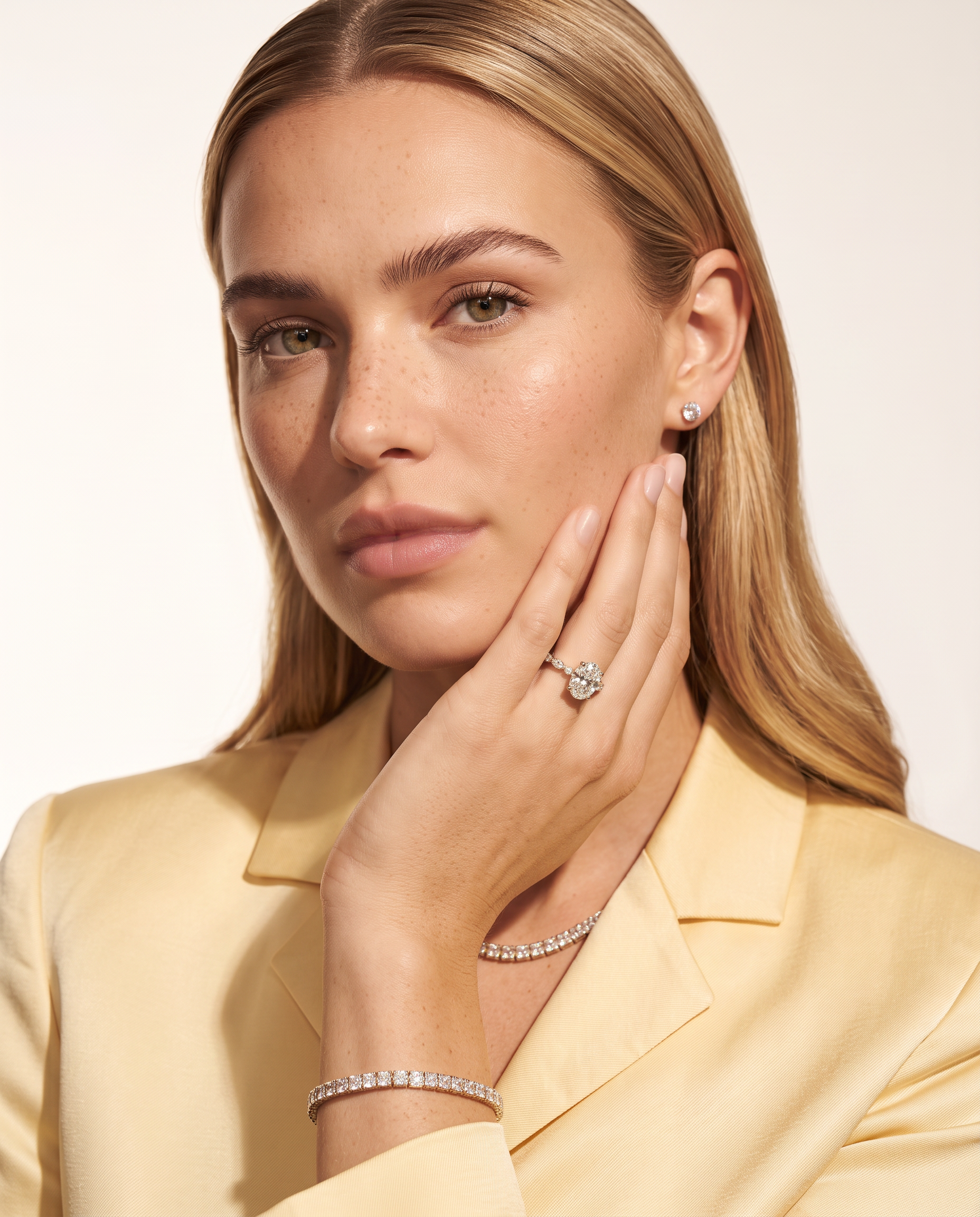 2 to 4 Carat Lab Grown Diamond Engagement Ring – Oval Cut Hidden Halo | Odette
