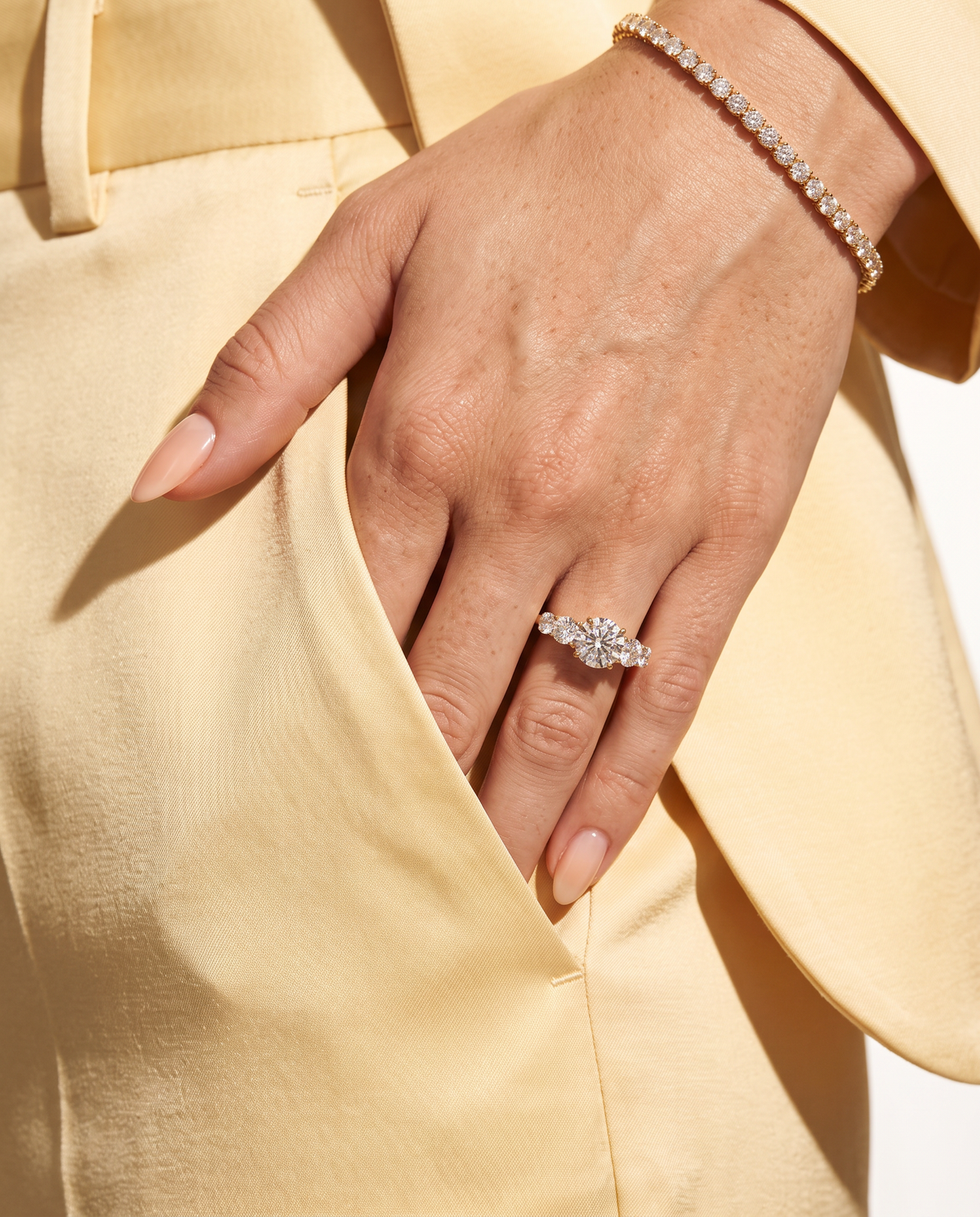 4 Carat Five-Stone Lab Grown Diamond Ring | Avia