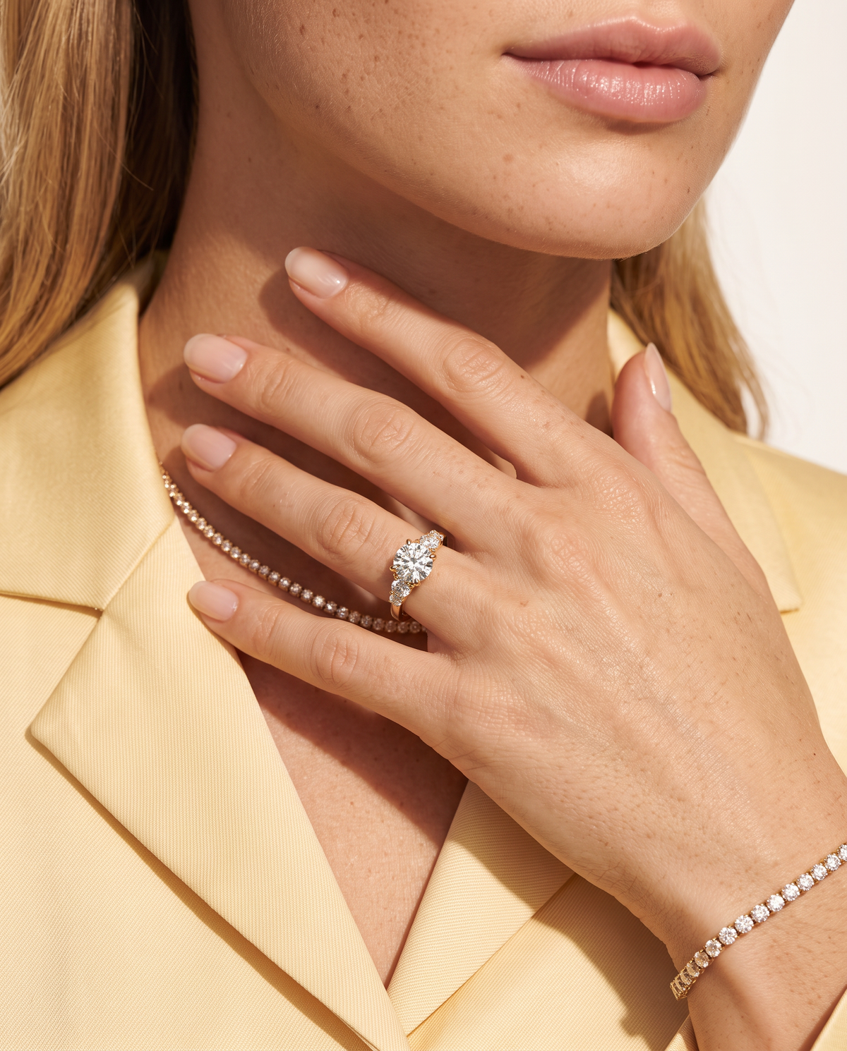 4 Carat Five-Stone Lab Grown Diamond Ring | Avia