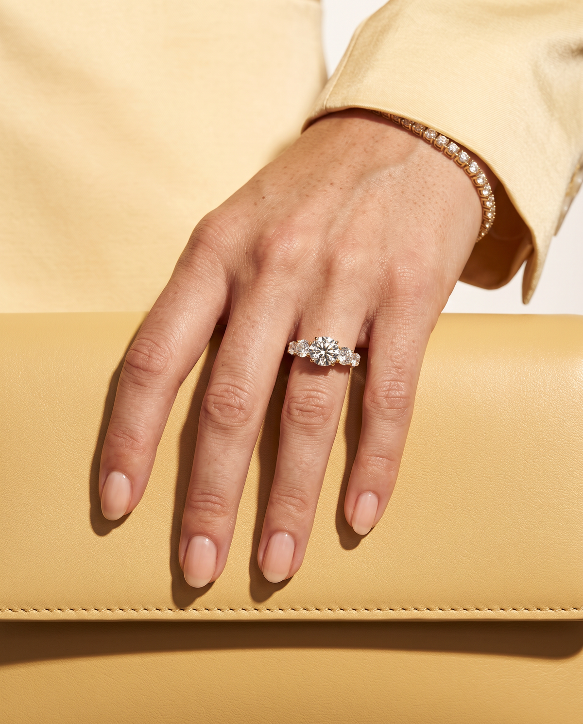 4 Carat Five-Stone Lab Grown Diamond Ring | Avia