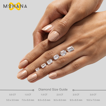 2 Carat Radiant Cut Lab Diamond With Pave Accents Engagement Ring - Gloria