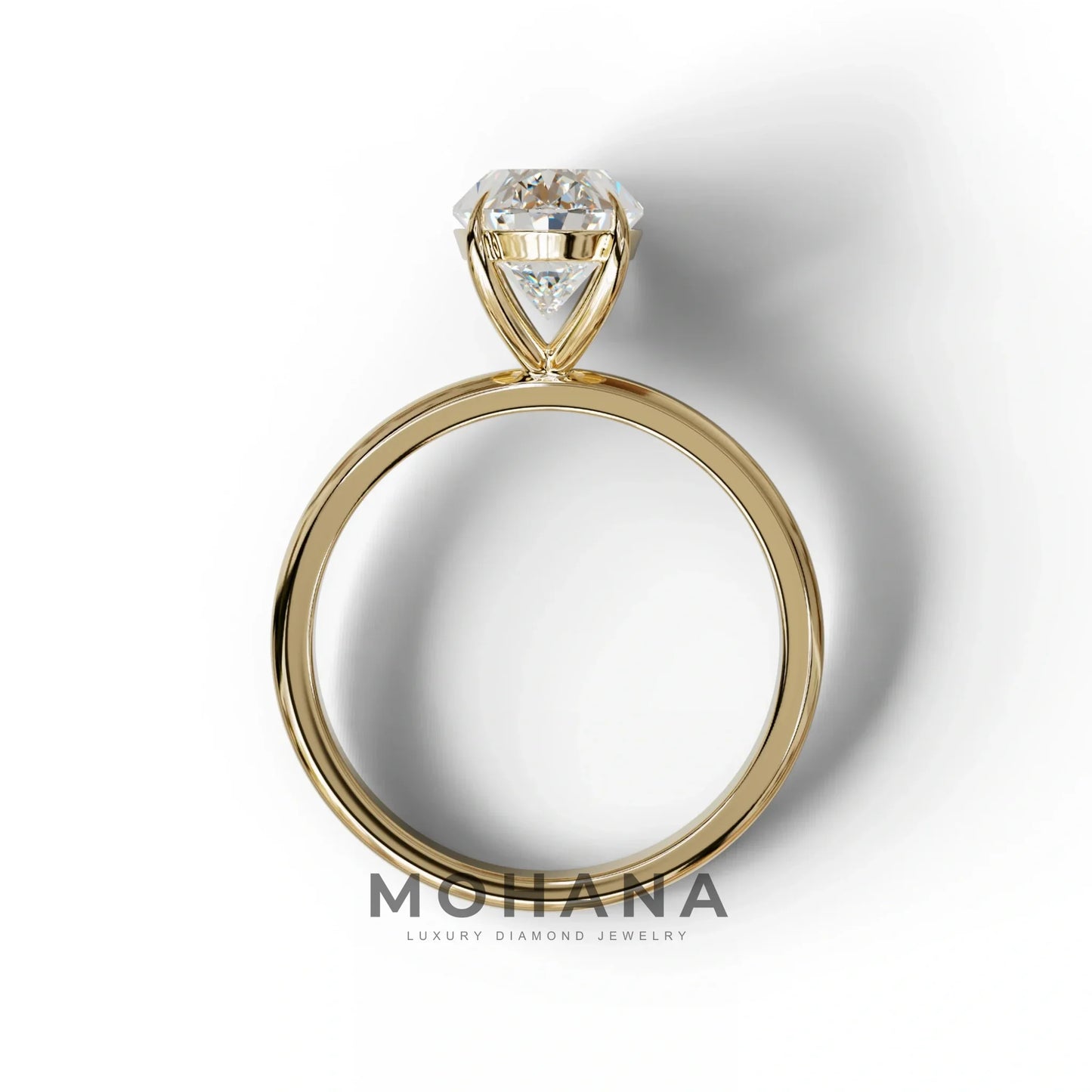 E-VVS Oval Cut Solitaire Lab Grown Diamond Engagement Ring - Curiosa