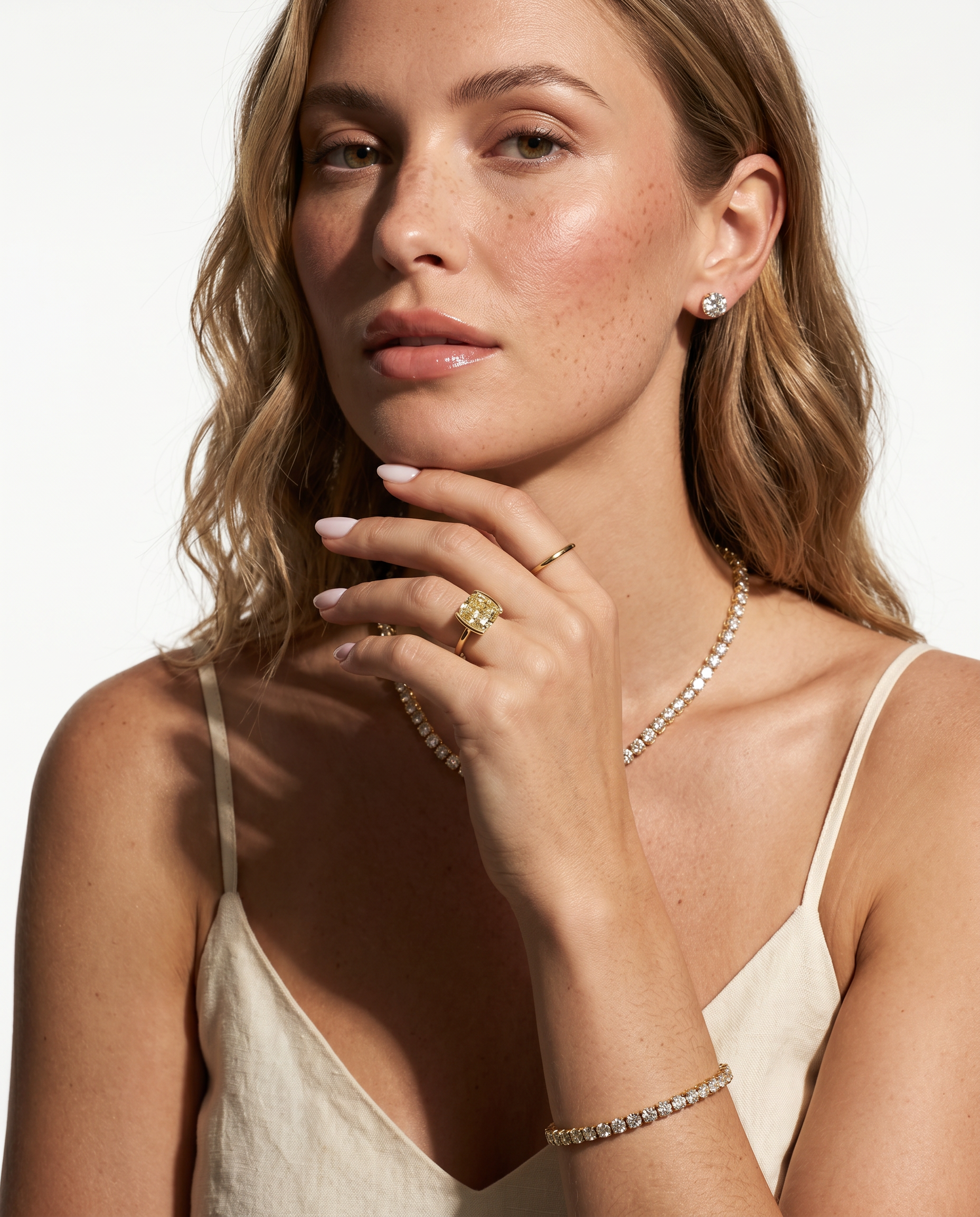 2 Carat Yellow Lab Grown Diamond Engagement Ring – Cushion Cut Bezel | Bezel - Engagement Ring