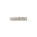 Round Brilliant Diamond Full Eternity Band in 18k Yellow Gold – Scalloped U-Prong Setting - 10K Solid Gold / Yellow Gold