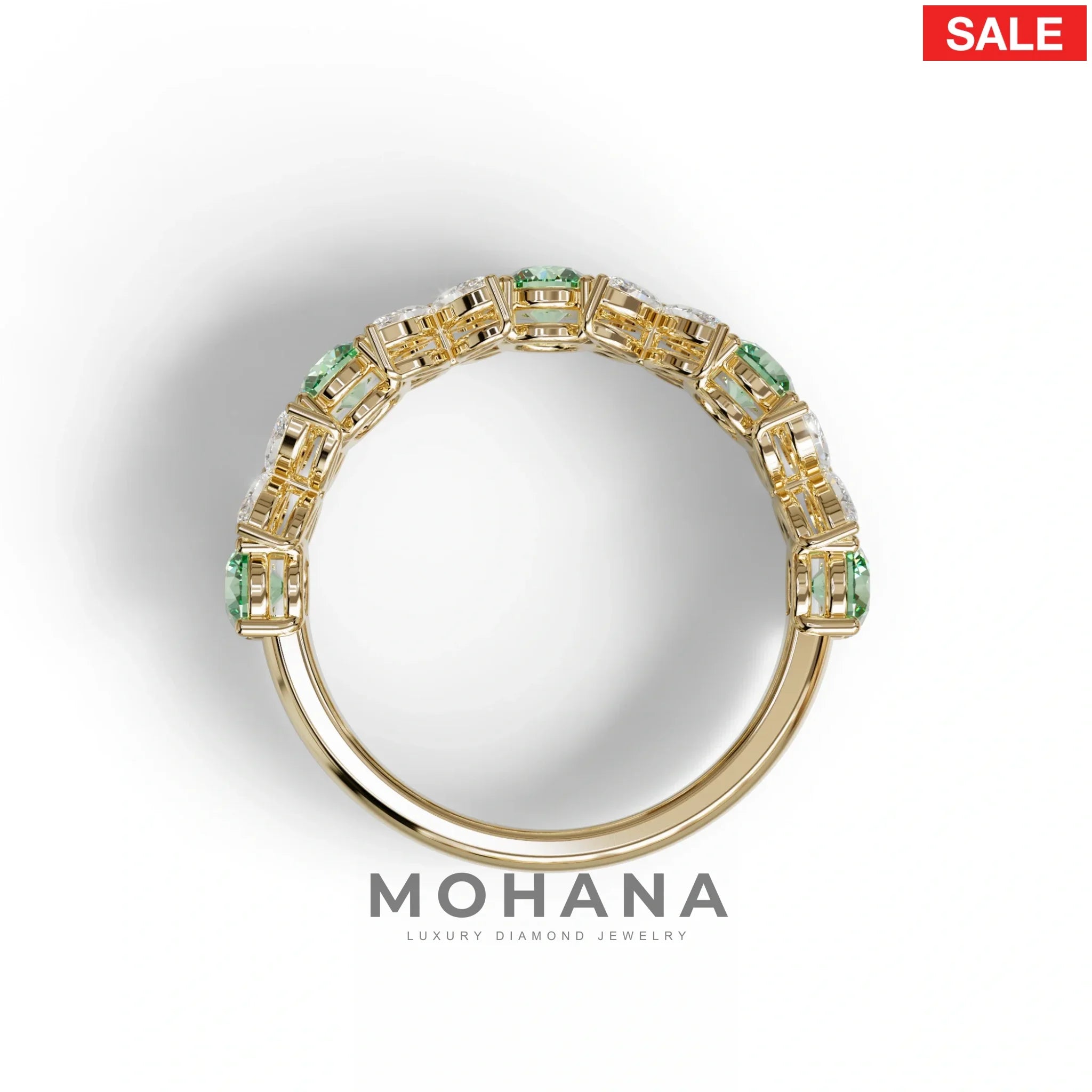 Yellow Gold Marquise & Round Brilliant Diamond Flower Cluster Ring - 18k Gold